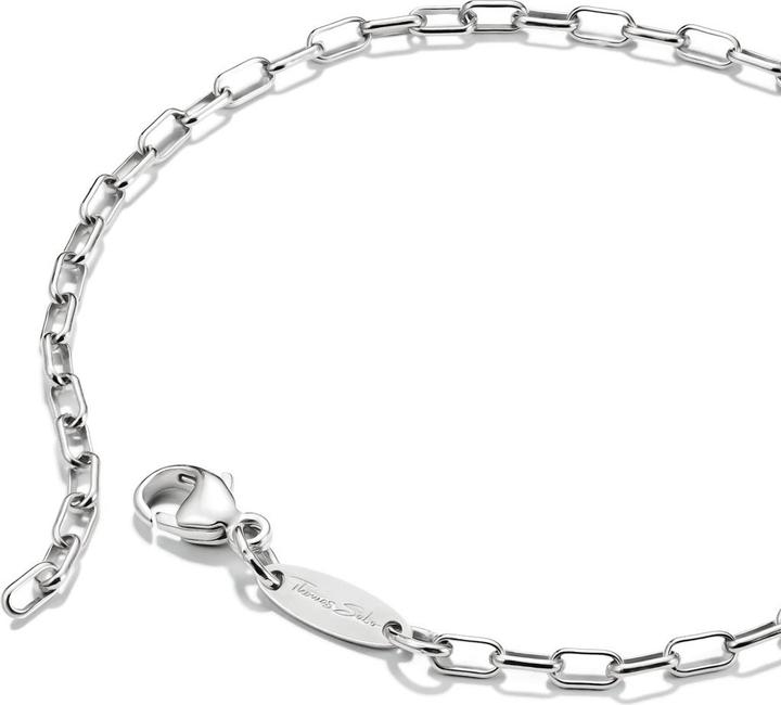 Immagine prodotto Thomas Sabo Charm-Armband Paperclip Silber (19 cm, Argento 925)