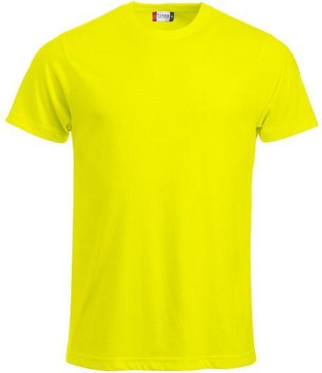 T-Shirt Clique Classic-T 029360, Baumwolle, warnschutz gelb, Grösse M (M)