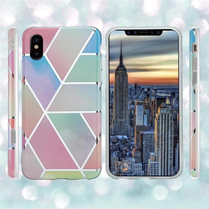 Image du produit Cadorabo Couverture IMD TPU Marbre coloré (Apple iPhone X)