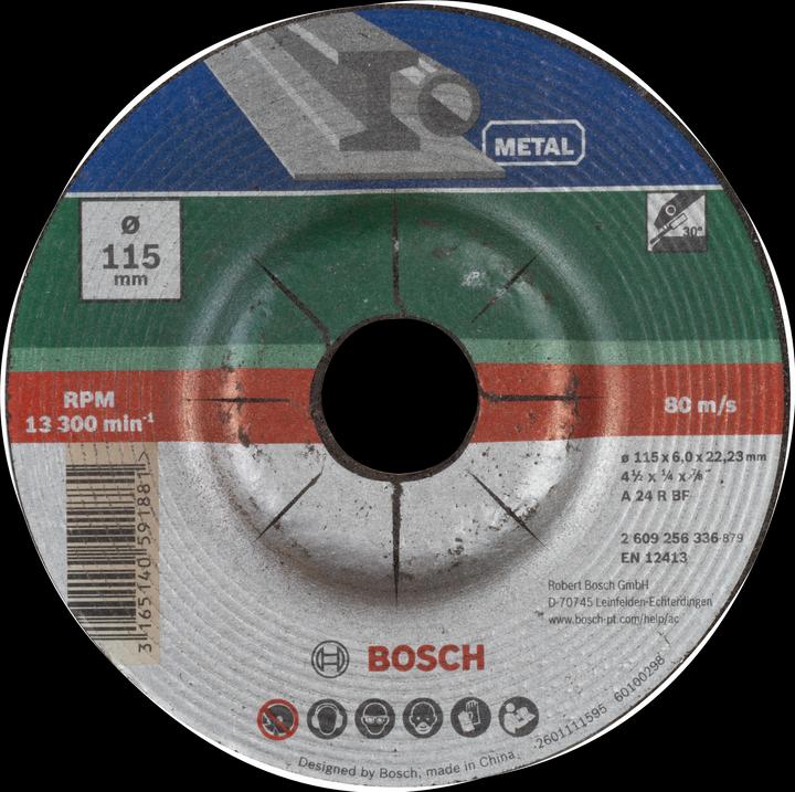 Bosch Zubehör Grinding wheel cranked, metal D= 115 mm