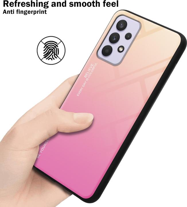 Productafbeelding Cadorabo TPU 2 Kleuren Glazen Hoesje (Samsung Galaxy A33 5G)