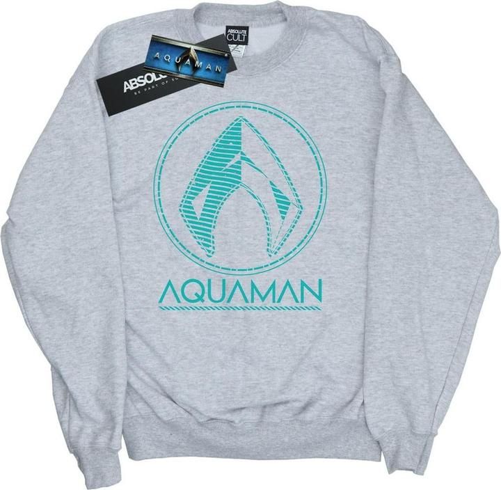 Aquaman Aqua Logo Sweatshirt (XXL)