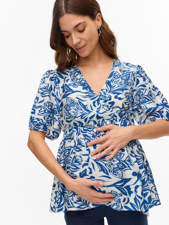 Actual product image Mamalicious Normal geschnitten V-Ausschnitt Top Bluse (XS)