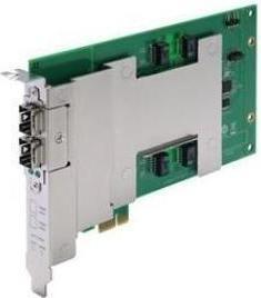 Produktbild Moxa DE-FX02-SFP-T - Glasfaserkarte mit 2 Ports und 100 Mbit/s, 2 SFP-Steckplätze, PCIe-Schnittstelle (PCIe)