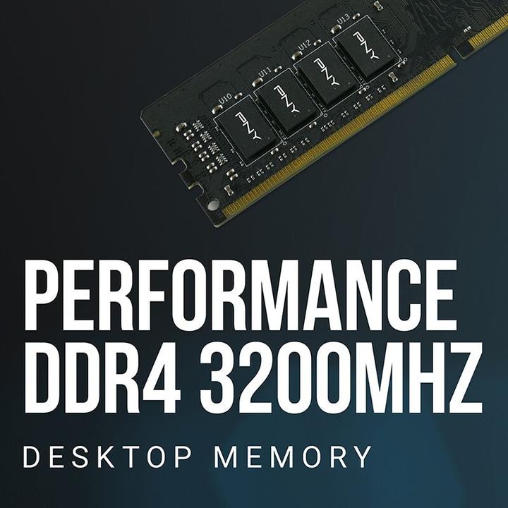 Immagine prodotto PNY MD16GSD43200-TB, 16 Go, 1 x 16 Go, DDR4, 3200 MHz, 288-pin DIMM (1 x 16GB, 3200 MHz, DDR4-RAM, DIMM)