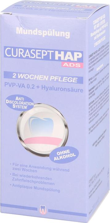 Produktbild Curasept HAP020 PVP-VA 0,20 + Hyaluron Mundspülung, 200 ml FLA (200 ml, Mundspülung)