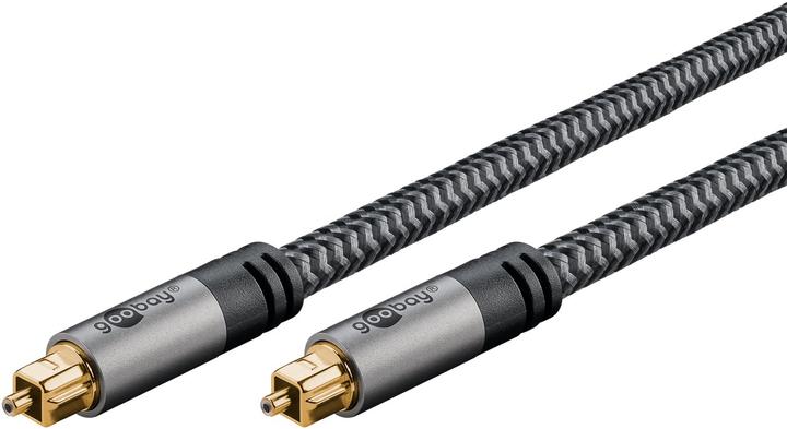Goobay TOSLINK-Kabel, 2 m, Sharkskin Grey (2 m, TOSLINK)
