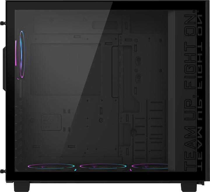 Actual product image Gigabyte AC400G PC Case Full-Size Tempered Glass Side Panel With 2xUSB 3.0 Pre-installed 4 ARGB & PW (ATX)
