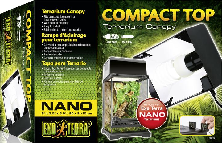 Image du produit Exo Terra Couverture de terrarium Compact Top 20x9x15cm