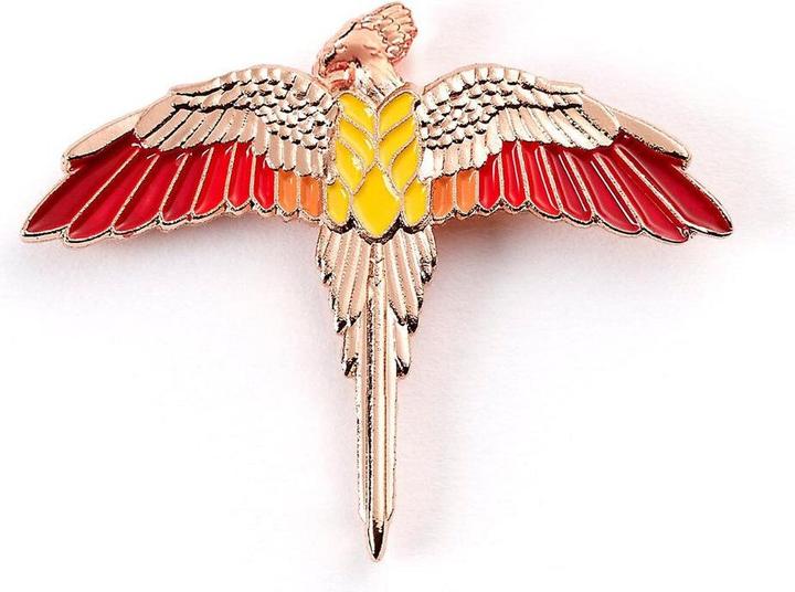 Actual product image GED Harry Potter Rose Gold Plated Fawkes Pin Badge