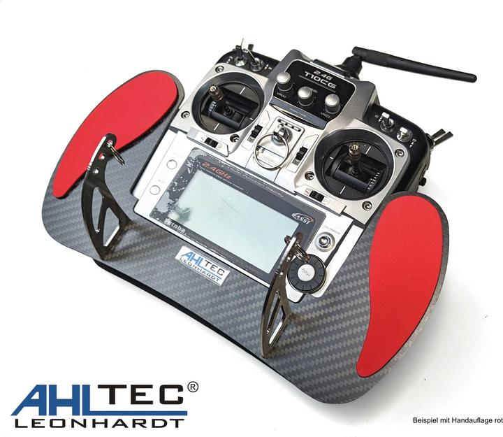 Actual product image AHLtec Futaba T10CG Carbon transmitter console with standard transmitter console bracket, without hand rest