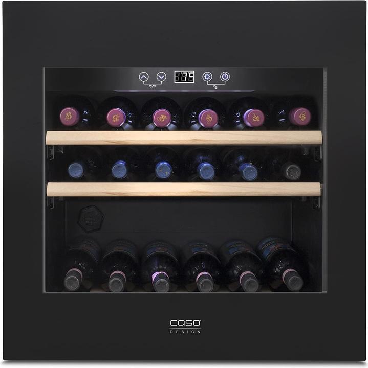 Caso Built-in wine refrigerator WineDeluxe E 29, Black, Right