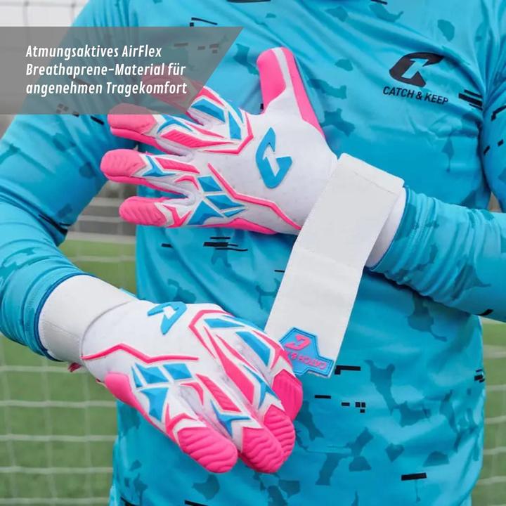 Produktbild Catch & Keep Fussballhandschuhe ViVor Wild Pink Gr. 5 Torwart Goalie Handschuhe (5)
