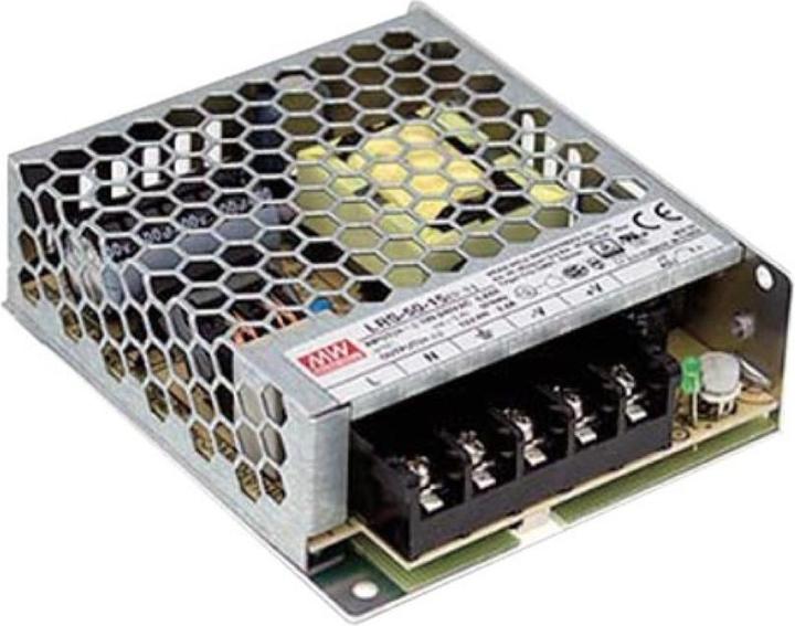 Actual product image MeanWell Ite Switching Power Supply - Single Output - 50 W - 24 V - Closed Frame - For Professional Use Only
