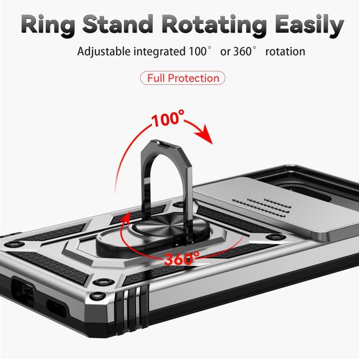Produktbild König Design Hülle Handy Schutz für Google Pixel 7a Case Cover Halter Ring Etuis Bumper Neu (Google Pixel 7a)
