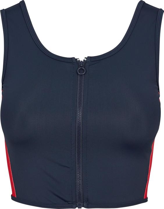 Actual product image Urban Classics Ladies Side Stripe Cropped Zip Top (S)