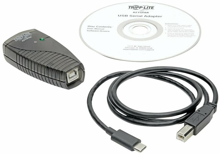 Produktbild Eaton Tripp Lite Series USB-C-auf-Seriell DB9 RS232-Adapterkabel (3 m, USB 2.0)