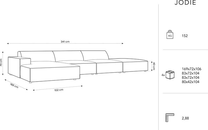 Actual product image Micadoni Jodie (Corner sofa)