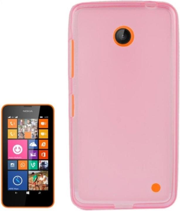 Actual product image König Design Mobile Phone Cover Translucent TPU Case for Nokia Lumia 630 / 635 Pink (Nokia Lumia 630)