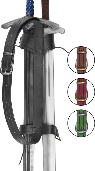 Actual product image Andracor Rückenschwerthalter - Kundschafter zweifach
