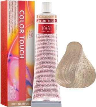 Wella COLOR TOUCH Rich Naturals 9/86 Rubio Muy Claro Perla Violeta 60 ml (9, 86)