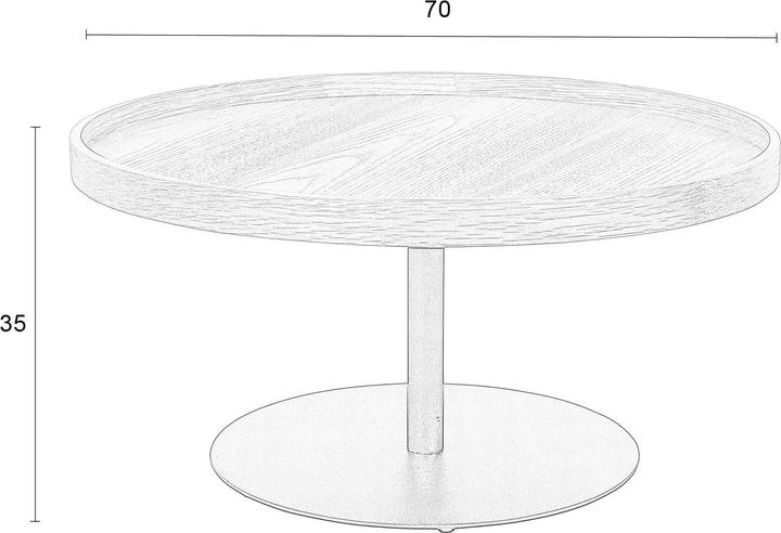 Actual product image Zuiver Side (70 x 35 cm)