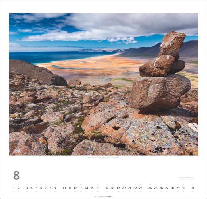 Produktbild Island Kalender 2026 - Insel aus Feuer und Eis (48 x 46 cm, Deutsch)