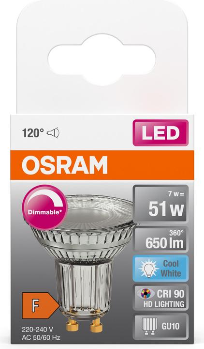 Actual product image Osram Superstar Par 16 (GU10, 7.90 W, 650 lm, 1 x, G)