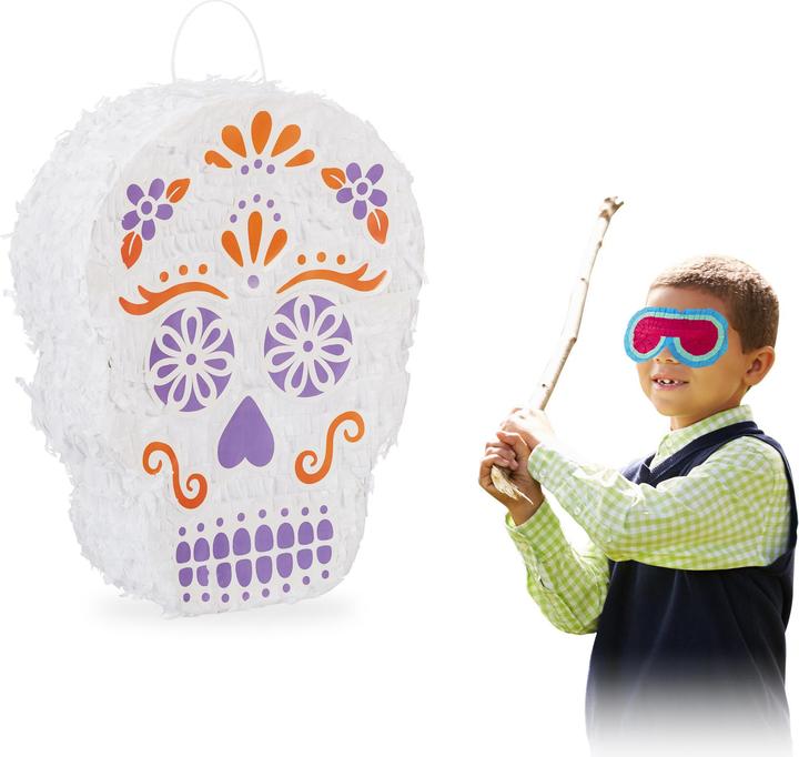 Image du produit Relaxdays Pinata Tête de mort