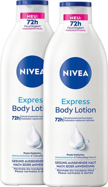 Produktbild NIVEA Express Feuchtigkeit Body Lotion DUO (Körperlotion, 800 ml)