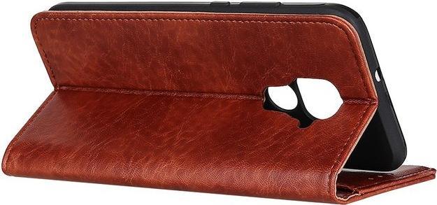 Actual product image MU Classic Crazy Horse V Leather Bookcover Series (Xiaomi Redmi Note 9)
