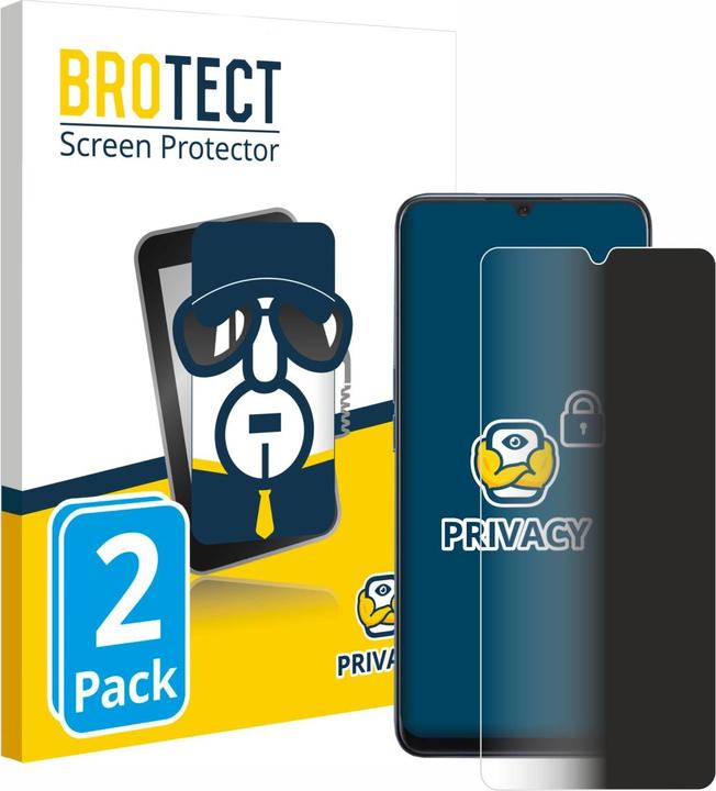 Produktbild BROTECT Sichtschutzfolie Anti-Spy Privacy Folie Blaulicht-Schutz (2 Stück, Oppo A91)