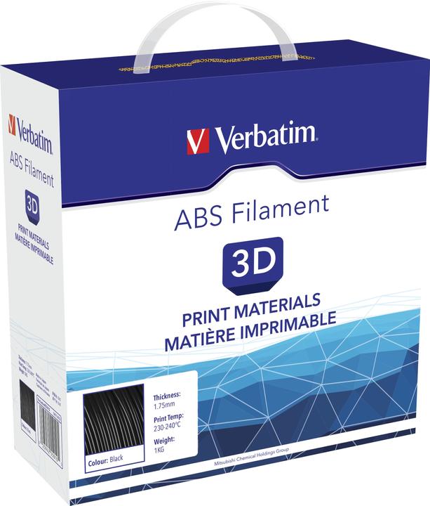 Image du produit Verbatim Filament (ABS, 1.75 mm, 1000 g, Noir)