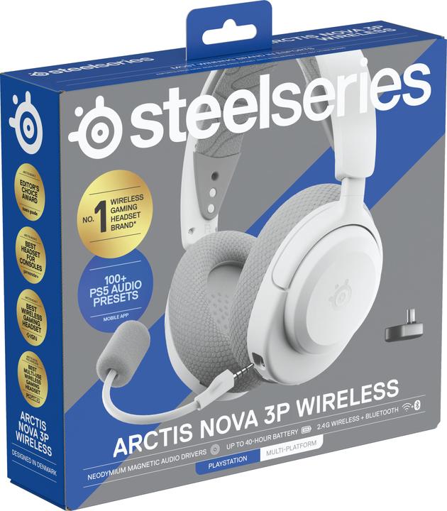 Actual product image SteelSeries Arctis Nova 3pw White (Wireless)