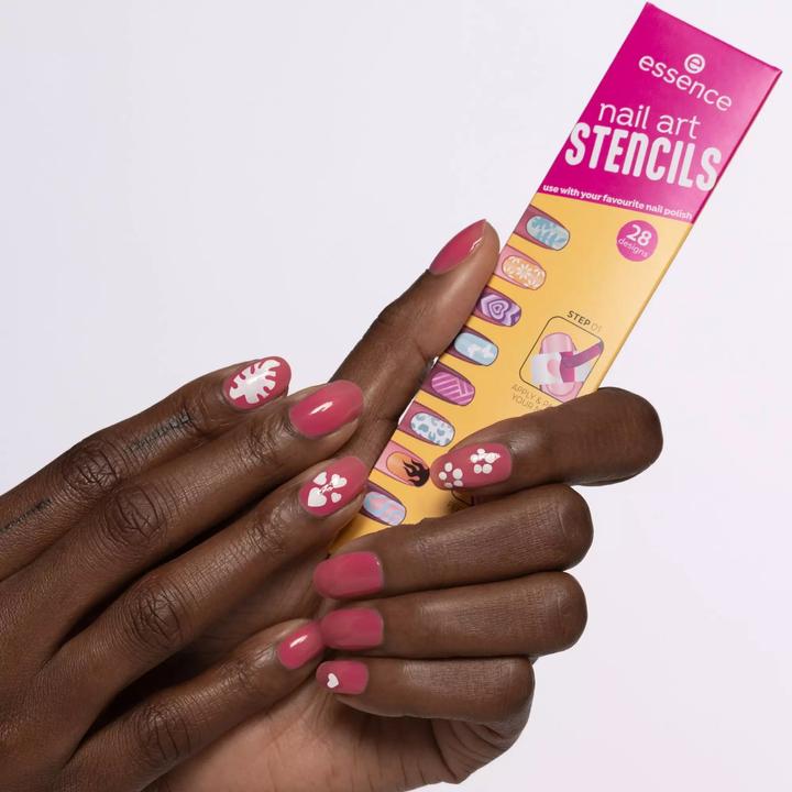 Produktbild essence Nagellack Nail Art Stencils (Nagellacktrockner, Pink)