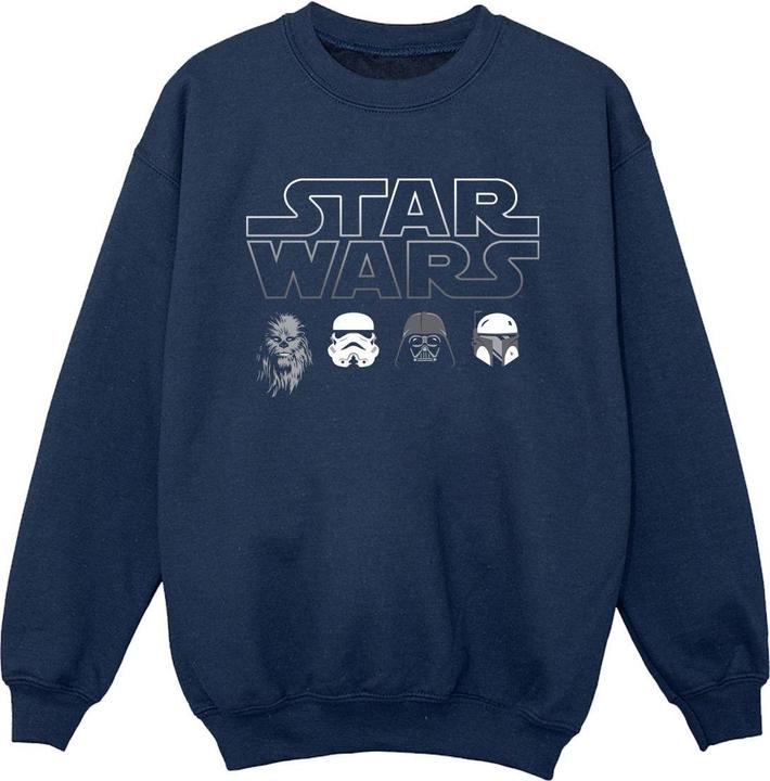 Star Wars Character Heads Sweatshirt Jungen