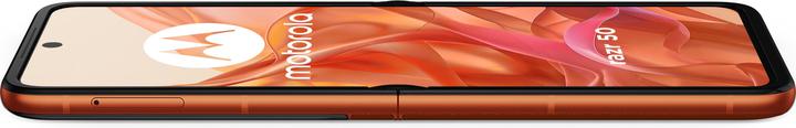 Actual product image Motorola Razr 50 (256 GB, Spritz Orange, 6.90", SIM + eSIM, 52.43 Mpx, 5G)