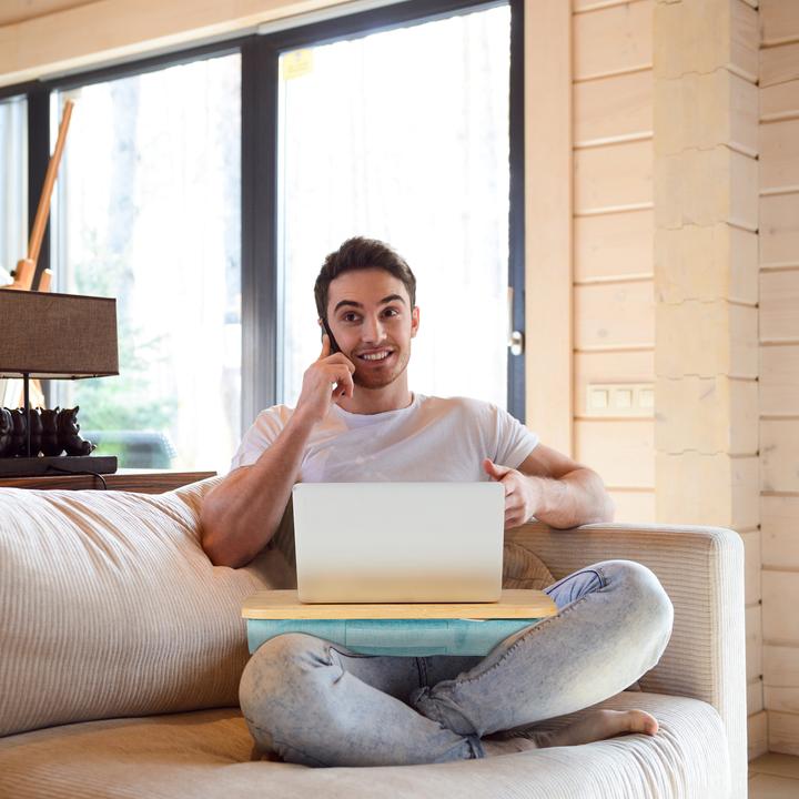 Actual product image Relaxdays Laptop cushion