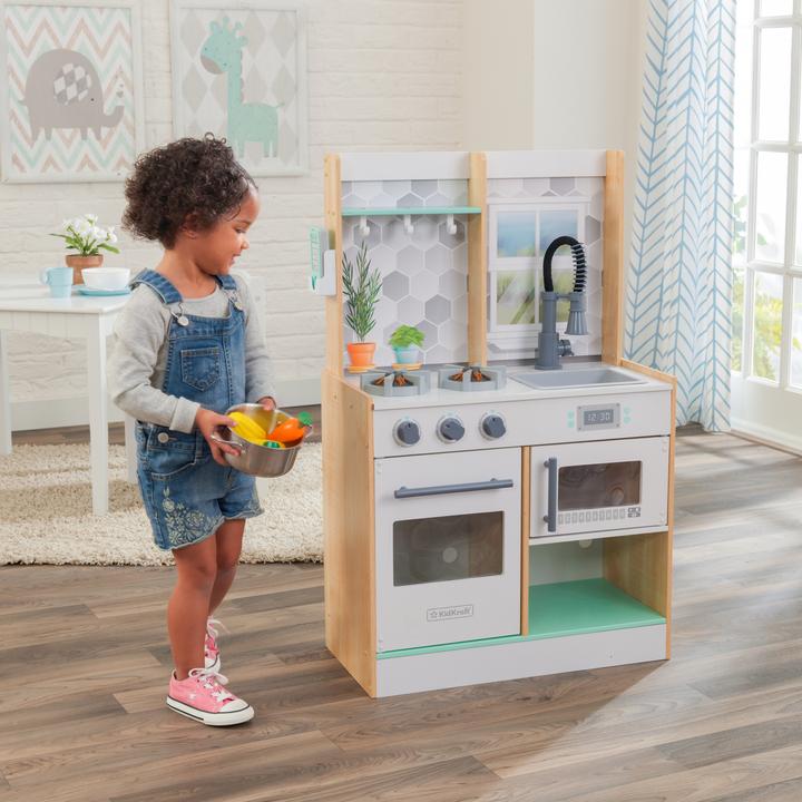 Produktbild KidKraft Spielküche Let's Cook aus Holz -Naturfarben