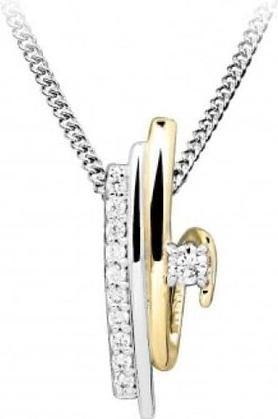 Immagine prodotto Silver Cat Collana in argento senza tempo con zirconi SC503 (Catena. Ciondolo)
