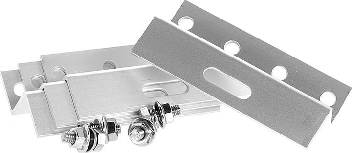 Image du produit Offgridtec Support en Z en aluminium de 100 mm avec vis pour la fixation du panneau solaire (Matériel de montage du système solaire)