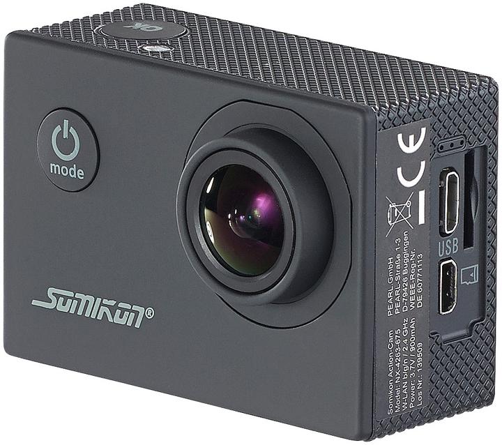 Produktbild Somikon Einsteiger-4K-Action-Cam inkl. Unterwassergehäuse (30p, WLAN)