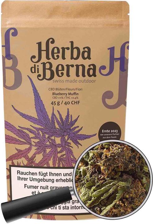 Actual product image Herba di Berna Blueberry Muffin Outdoor 45g (45 g, Outdoor)