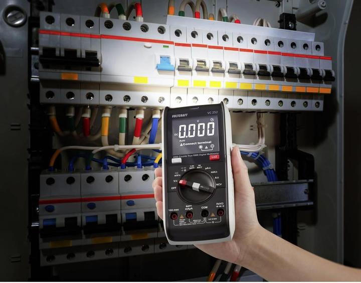 Actual product image Voltcraft VC252 Hand-held multimeter calibrated (ISO) digital CAT III 600 V display (CAT III 600V)