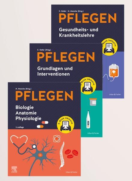 Produktbild PFLEGEN Lernpaket 3.A. + E-Books: Grundlagen - Anatomie - Krankheitslehre (Deutsch, Keller, Nicole, Christine/Menche, 2025)