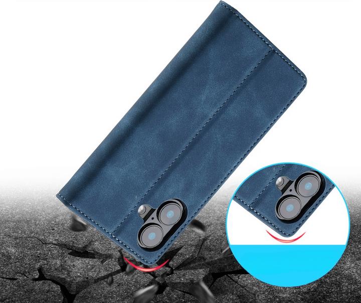 Immagine prodotto LC.Imeeke iPhone 16 - Custodia Flip Vintage (Apple iPhone 16)