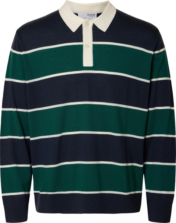 Image du produit Selected Homme 100% Merinowoll Langarm-Poloshirt (XL)
