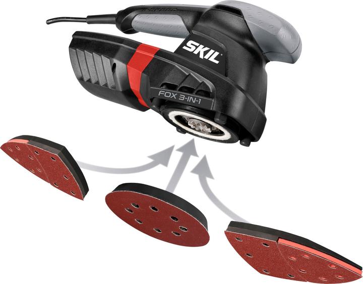 Image du produit Skil 3-EN-1 MULTI SANDER 7220AC 250W (Ponceuse vibrante, Plateau de ponçage triangulaire, Ponceuse excentrique, 250 W)
