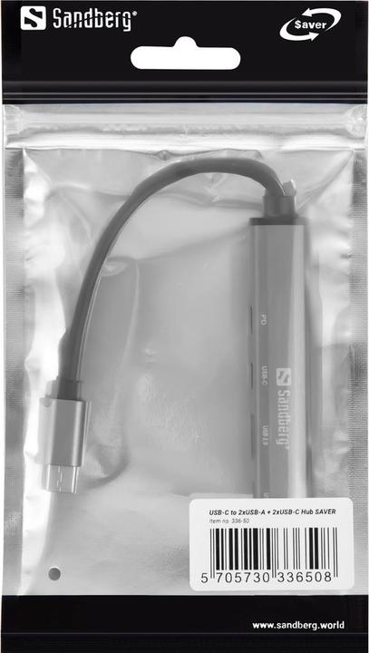 Actual product image Sandberg USB-C to 3xUSB-A+2xUSB-C SAVER (USB-C, 5 Ports)