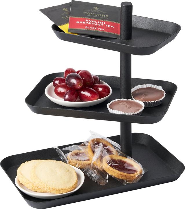 Actual product image Yamazaki 3-tier etagere with swivelling shelves TOWER